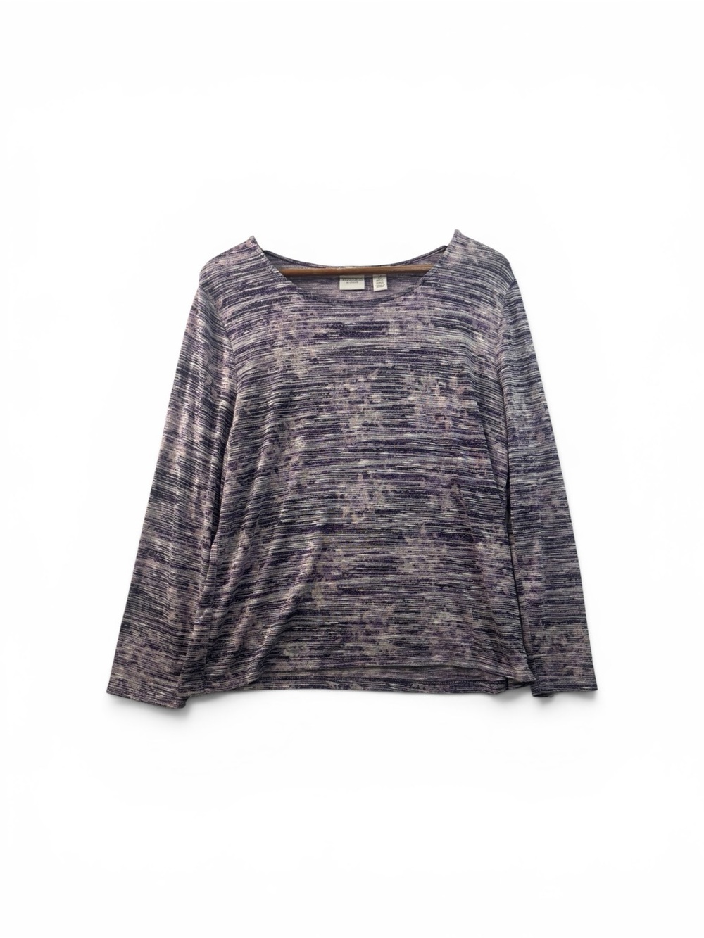 Chico's Long Sleeve Lightweight Sweater Size Large 2 Abstract Floral Print